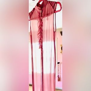 Chanel Sheer Pink Silk Dress